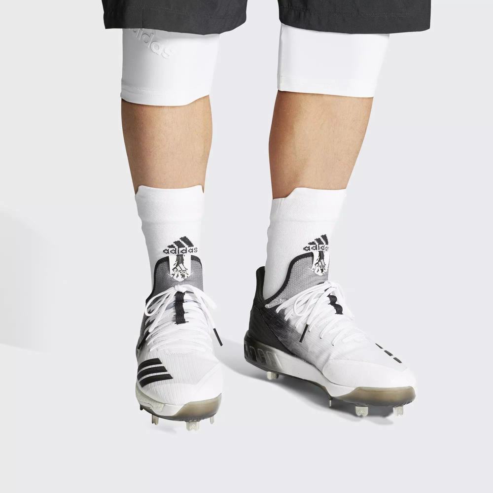 Adidas Boost Icon 4 Splash Spikes De Beisbol Blancos Para Hombre (MX-57546)